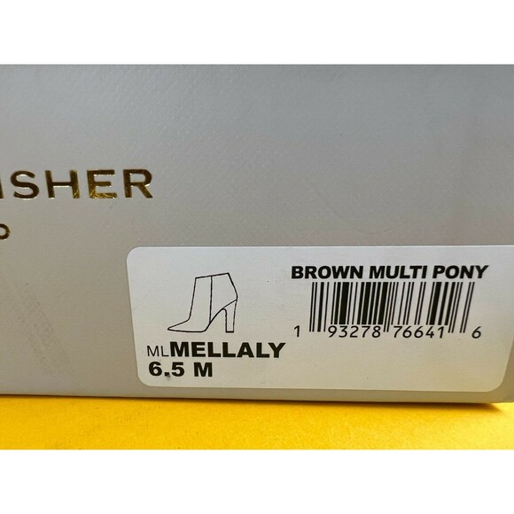 Marc Fisher LTD Mellaly Booties Ankle Boots Womens 6.5 M Brown Leopard Print NWB - Picture 9 of 10